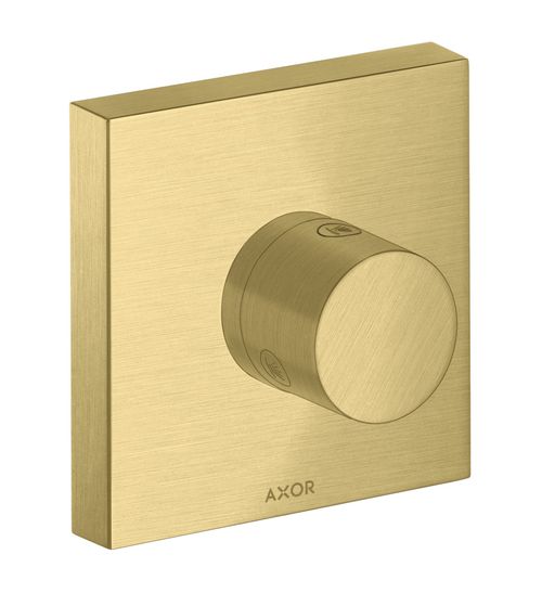 AXOR-HG-AXOR-ShowerSolutions-Ab-und-Umstellventil-Trio-Quattro-120-120-Unterputz-Brushed-Brass-10932950 gallery number 1